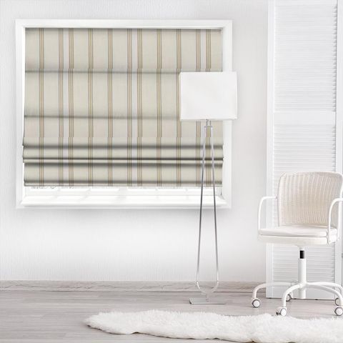Bromley Stripe Moss Made To Measure Roman Blind