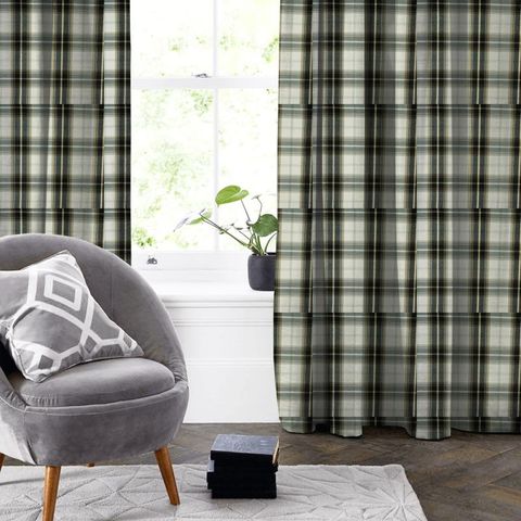 Balmoral Charcoal Made To Measure Curtain