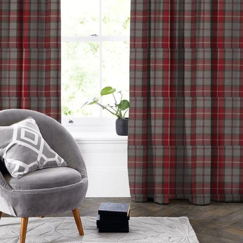 Balmoral Cherry Made To Measure Curtain
