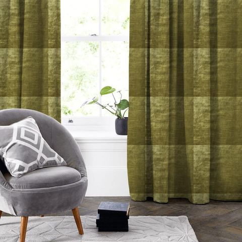 Allure Olive Made To Measure Curtain