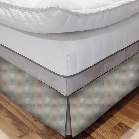 Shimmer DuckEgg Bed Base Valance