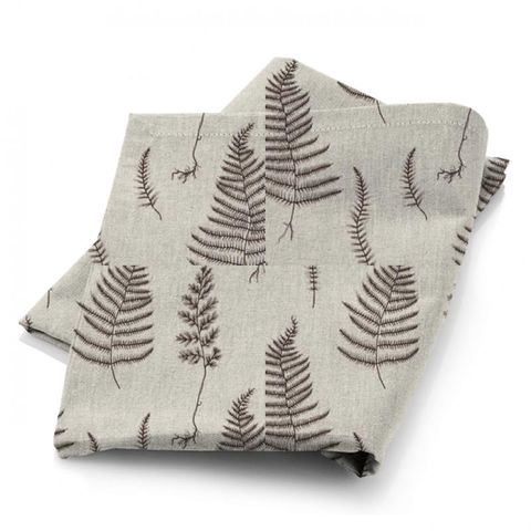 Lorelle Charcoal/Linen Fabric