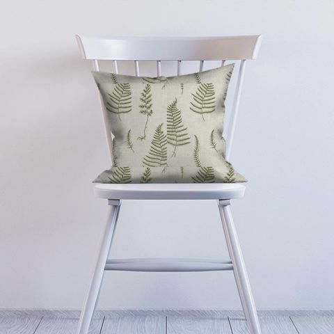 Lorelle Natural/Forest Cushion