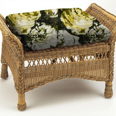 Floretta Charcoal/Antique Box Cushion
