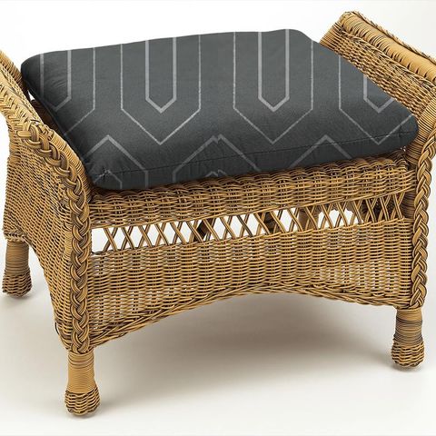 Gatsby Charcoal Box Cushion