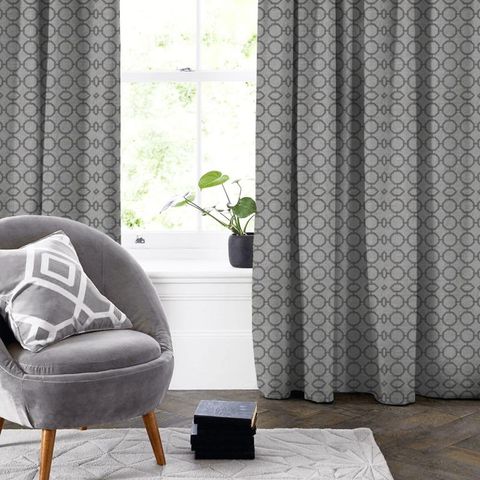Glamour Charcoal Made To Measure Curtain