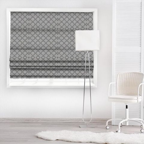 Glamour Charcoal Made To Measure Roman Blind