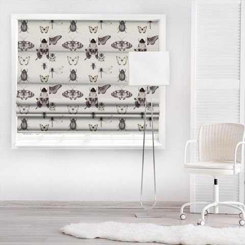 Papilio Charcoal/Linen Made To Measure Roman Blind