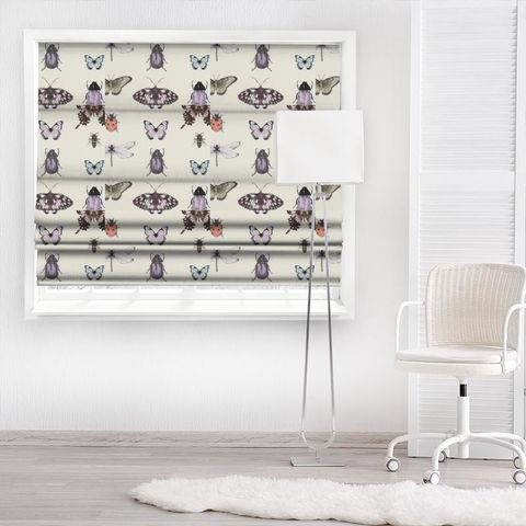 Papilio Heather/Ivory Made To Measure Roman Blind