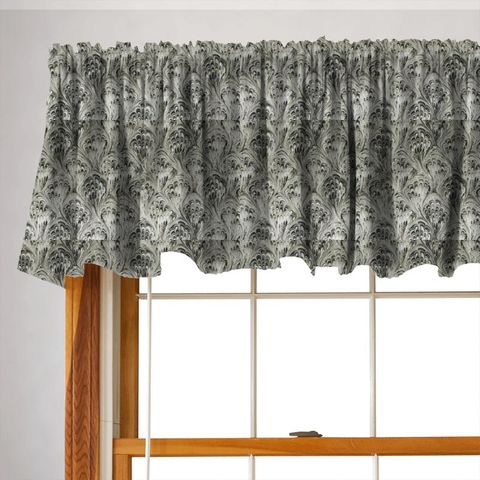 Pavone Charcoal/Natural Valance