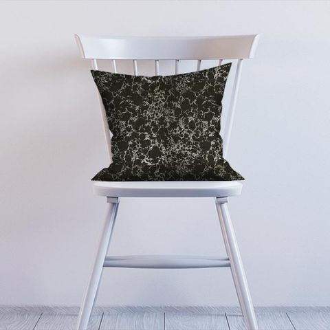 Pietra Charcoal/Gold Cushion
