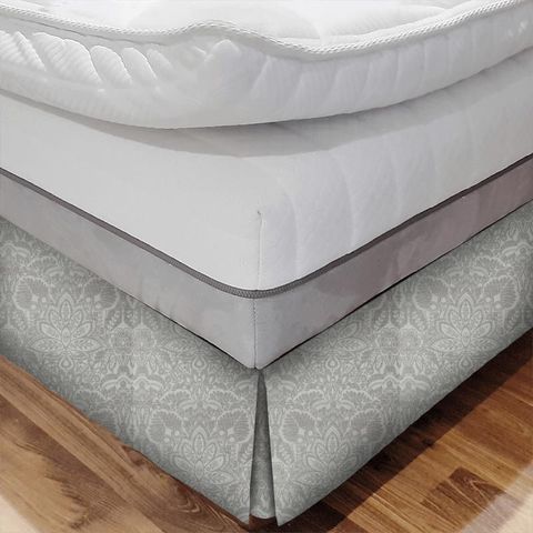 Waldorf Silver Bed Base Valance