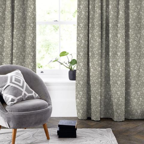 Etched Vine Linen Made To Measure Curtain
