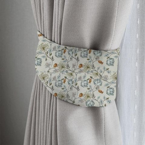 Parchment Eau De Nil Tieback