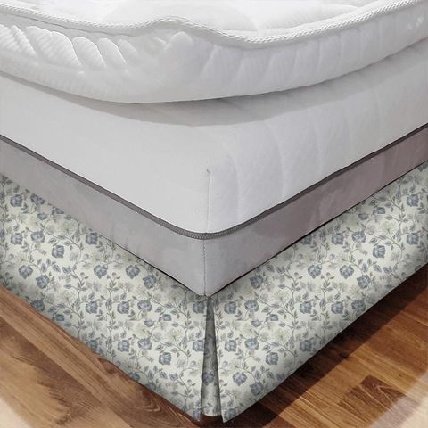 Parchment Feather Bed Base Valance