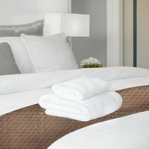 Larissa Cinnamon Bed Runner