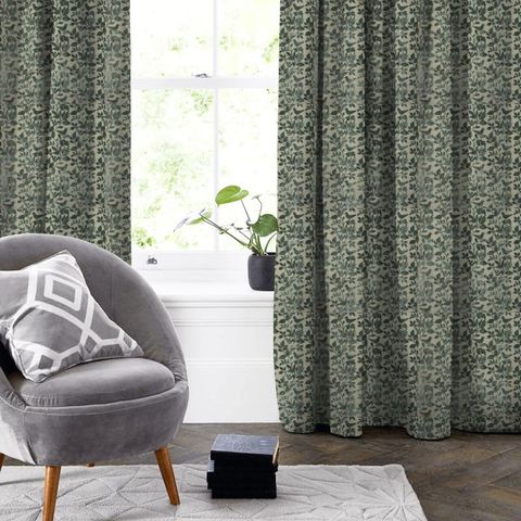 Orchard Birds Eau De Nil Made To Measure Curtain