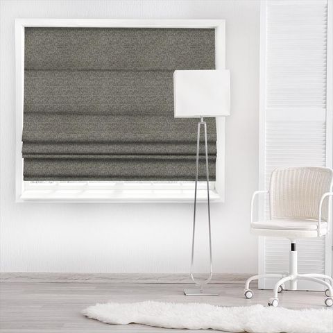 Romany Charcoal Made To Measure Roman Blind