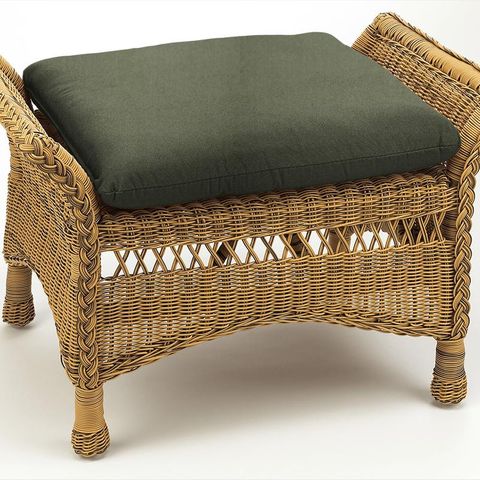 Canvas Fennel Box Cushion