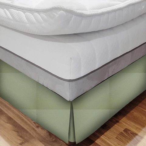 Canvas Mint Bed Base Valance