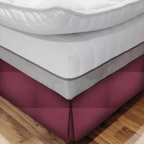 Canvas Raspberry Bed Base Valance