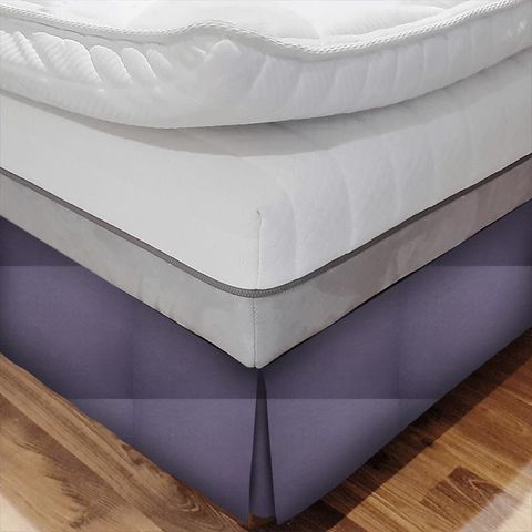 Canvas Violet Bed Base Valance