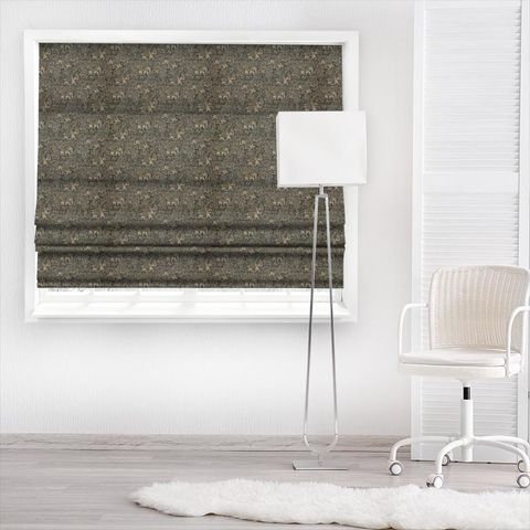 Indira Charcoal Made To Measure Roman Blind