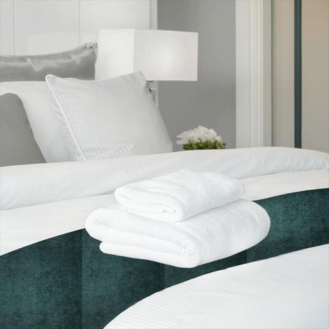 Tresco Teal Bed Runner