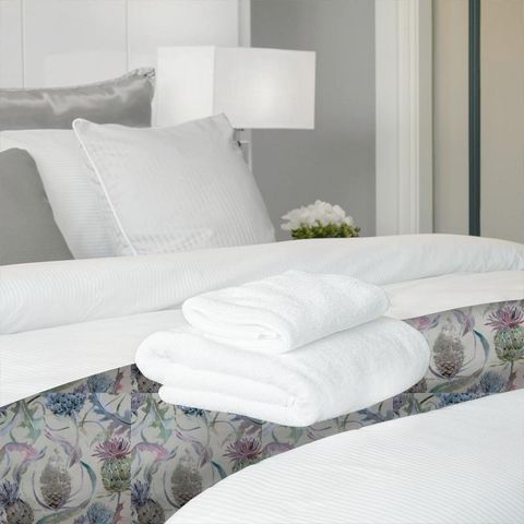 Meadwell Loganberry Parchment Bed Runner