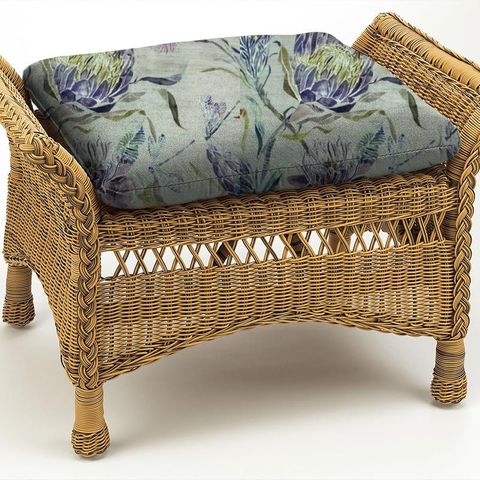 Moorehaven Velvet Periwinkle Box Cushion