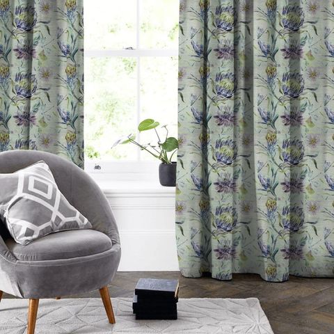 Moorehaven Velvet Periwinkle Made To Measure Curtain