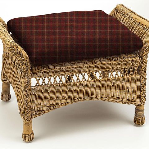 Balmoral Claret Box Cushion