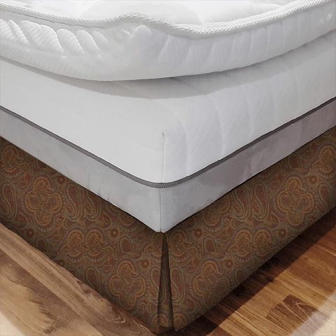 Mac Burnt Orange Bed Base Valance