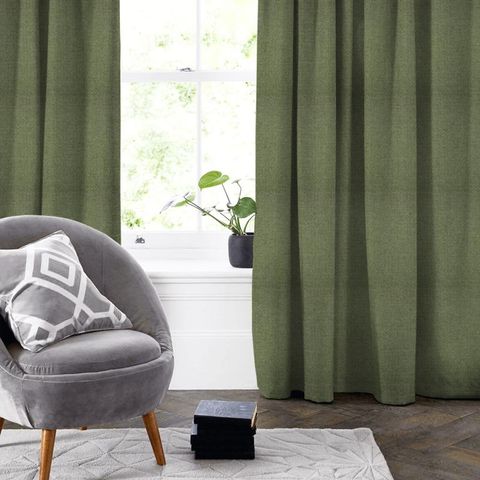 Parquet Green Made To Measure Curtain