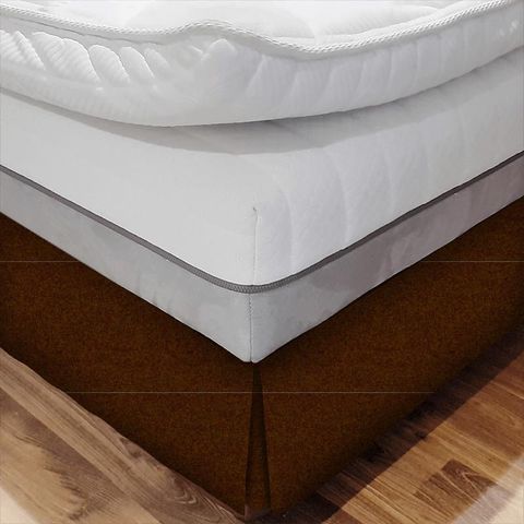 Earth Chocolate Bed Base Valance