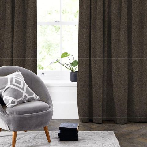Glamis Graphite Made To Measure Curtain