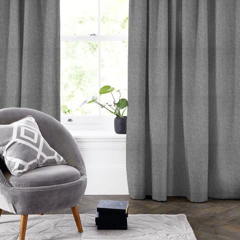 Stoneham Light grey Made To Measure Curtain