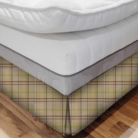 Multicheck Natural Bed Base Valance