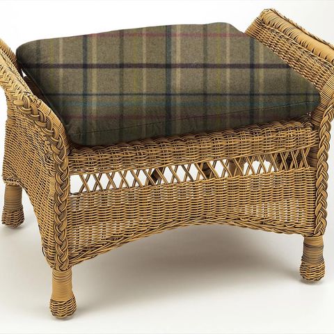 Multicheck Fawn Box Cushion