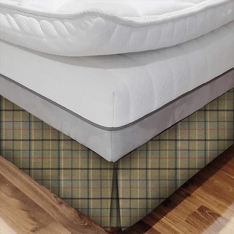 Multicheck Fawn Bed Base Valance