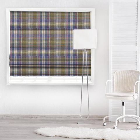 Glen Coe Heather/Olive Made To Measure Roman Blind