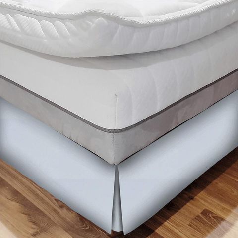 Alora Ice Blue Bed Base Valance