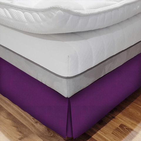 Alora Plum Bed Base Valance
