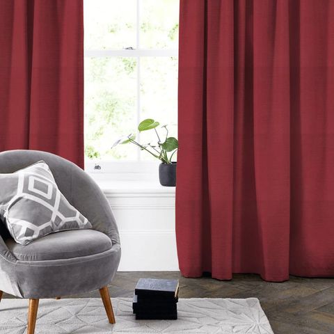 Alora Raspberry Made To Measure Curtain