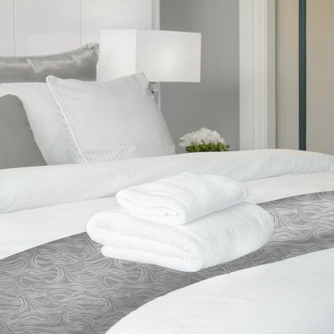 Surf Grey Bed Runner