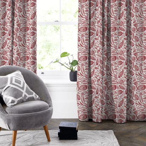 Trawler Red Made To Measure Curtain