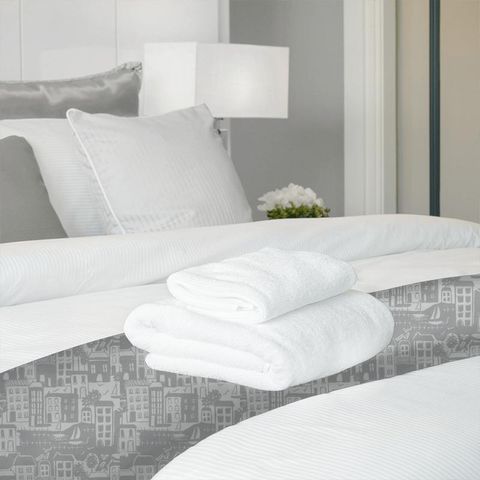 Waterside Grey Bed Runner