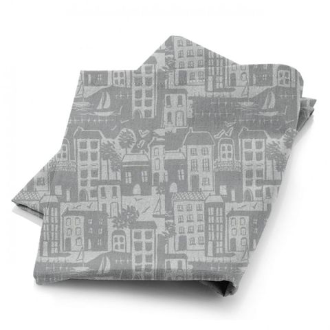 Waterside Grey Fabric