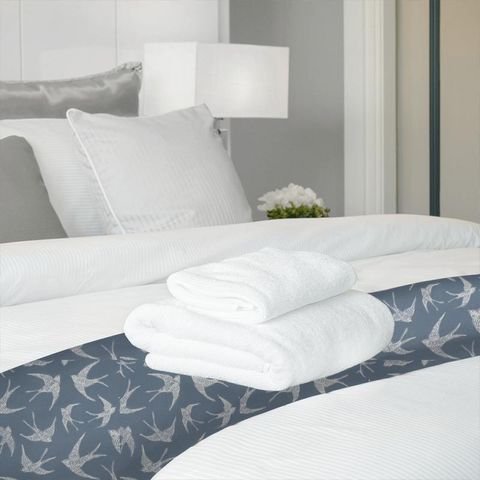 Fly Away Navy Bed Runner