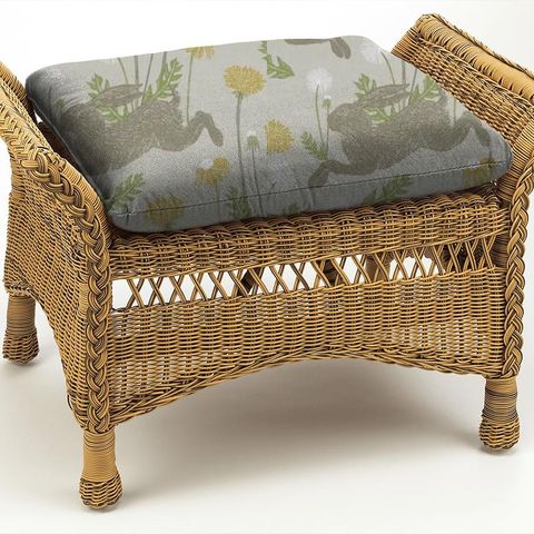 March Hare Linen Box Cushion